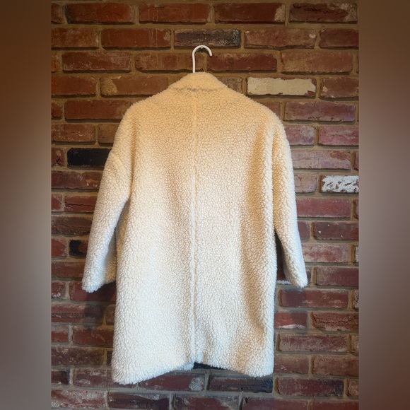 Emerson Fry Teddy Bear Coat in Ivory - Picture 9 of 14